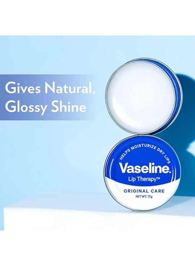 Vaseline Lip Theraphy Original Care, 17g | Infused with Vitamin E to Hydrate & Moisturize Dry Lips. - Image 2